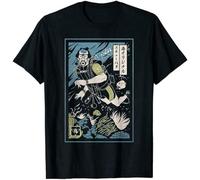 LKMGFD Here Comes The Scuba Diver Samurai Funny T-T-Shirts à Manches Courtes for Samurai Lovers(Large)