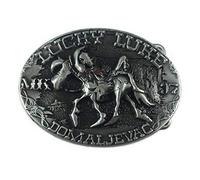 LKMY Boucle de Ceinture Western Lucky Luke Pour Homme et Femme - Cheval Cavalier Cowboy