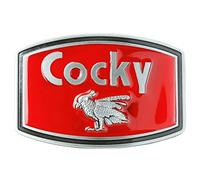 LKMY Cocky Die Cast Chrome finition boucle de ceinture en métal, Western Belt Buckle American Indian Style