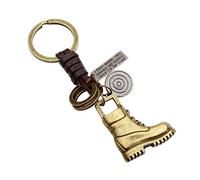 LKMY Porte-clés avec chaussures de skateboard/botte/chapeau - Cadeau vintage en cuir - Pour homme et femme - Pour fille et garçon