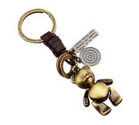 LKMY Porte-clés personnalisé pour la fête des pères avec porte-clés en alliage et cuir pour fils, enfant, femme