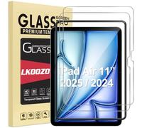 LKOOZO Verre Trempé pour iPad Air 11 Pouces M3/M2 (2025/2024), Protection Écran avec Outil d'Installation Facile, Dureté 9H, Lot de 2