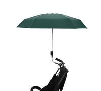 LKPOMI Parapluie de Chaise de 35 Pouces avec Pince Universelle, Protection Solaire, Résistant à la Pluie, à Clipser, pour Fauteuil Roulant, Plage, Extérieur, Portable, pour Chaise de Camping,(Vert)
