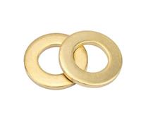 Lkq-Rondelles d'arrêt M2 M2.5 M3 M4 M5 M6 M8 M10 M12 Solid Brass Copper Flat Washer Plain Gasket Pad Ring, solide et durable(M8x16x1mm 50pcs)