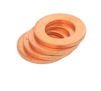 Lkq-Rondelles d'arrêt M6 M8 M10 M12 M14 M16 M18 M20 M30 M50 Extra Thick 4mm 5mm T2 Solid Copper Washer Shim Flat Ring Gasket Rings Seal Plain Washers solide et durable(Thick 5mm,M25x39 1pcs)