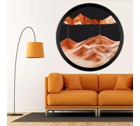 LKQTNDA Cadre Sable mouvant, Décor d'art de Sable en Mouvement, Art de Sable Mural Rotatif à 360 °, Paysage de Sable Dynamique 3D, Décor de Travail de Bureau à Domicile,G-24in/61cm