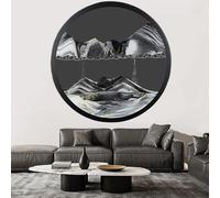 LKQTNDA Cadre Sable mouvant, Décor d'art de Sable en Mouvement, Art de Sable Mural Rotatif à 360 °, Paysage de Sable Dynamique 3D, Décor de Travail de Bureau à Domicile,D-17.3in/44cm