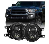 LKRGBXA Feux brouillard Pour Corolla Pour Matrix 2009 2010 2011 2012 2013 Pour Prius 2010-2011 Feux Antibrouillard À LED Feu Conduite Pare-chocs Avant Camion Feux Anti-brouillard(A Pair of Black)
