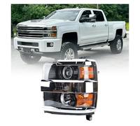 LKRGBXA Phare Avant Phare Chromé Pour Chevrolet Pour Silverado 2500 3500 HD 2015 2016 2017 2018 2019 Phare Halogène Côté Gauche Ou Droit Jeu De Phares(1pcs right side)