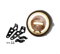 LKRGBXA Phare De Moto Phare De Moto À LED Rond 6.5 Pouces Avec Assemblage Supports(Y-1)