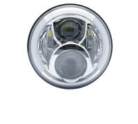 LKRGBXA Phare De Moto Phare Moto LED 7 Pouces Feux Jour Halo Pour Royal Pour Enfield Pour Himalayan 400 411 650 350(Yellow DRL 2)