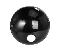 LKRGBXA Phare De Moto Phare Moto Universel 7 Pouces Rétro Coque Base Ronde Modifiée Boîtier Montage Noir Brillant