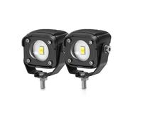 LKRGBXA Phare De Moto Phare Stroboscopique LED DRL Moto Éclairage Auxiliaire Véhicule Éclairage Route Faible/haut Lentille Conduite DC 12-85 V(V1 DRL BLUE x2 Piece)