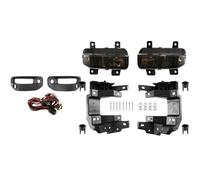 LKRGBXA Pour Dodge Pour Ram 1500 2019 2020 2021 2022 Ensemble Phares Antibrouillard À LED Pour Pare-chocs Avant Cache Phare Accessoires Automobiles Anti-brouillard(Le noir)