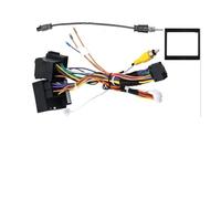 LKRGBXA pour VW pour Golf 6 2010-2013 9 Pouces LHD RHD Noir Mat 2 Din Voiture Intérieur Android Cadre Kit Panneau Fascia Câble Vidéo Harnais CD Montage Autoradio Cadre Façade