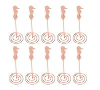 LKRPOUTYR 10pcs porte-cartes de table, support de numéro de table en métal pour exposition de banquet de mariage, porte-carte de place en fer antirouille avec conception antidérapante,