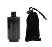 LKRPOUTYR 2in Carbon Fiber Pool Cue Extension, Billiard Cue Extender for MEZZ, Premium Wear Long Lasting Extension Stick with Storage Bag, Easy to Install for Enhanced Gameplay Con