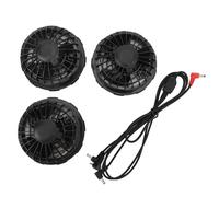 LKRPOUTYR 3 ventilateurs de gilet refroidissant, ventilateur pour vêtements climatisés avec moteur sans balais en cuivre, mini-ventilateur léger à 3 vitesses pour veste et gilet refroidissan