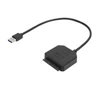 LKRPOUTYR Adaptateur SATA vers USB 3.0 pour SSD et HDD 2,5 pouces et 3,5 pouces, câble de disque dur plug-and-play avec prise en charge UASP jusqu’à 6 Gbit/s, compatible avec 98 SE à