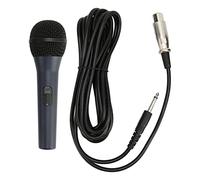 LKRPOUTYR Microphone Portable Filaire, Micro karaoké Dynamique avec réduction du Bruit, Conception de Micro cardioïde, Prise 6,35 mm, Micro Chant en métal pour amplificateur de