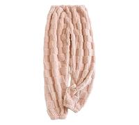 LKRSEEF Ample Bas De Pyjama Femme Pilou Pilou Hiver Chic Jogging Élastique Flanelle Polaire Pantalon Pyjama Intérieur Chaud Pantalon Polaire Molleton Fille Vêtements De Nuit Surdimensionné