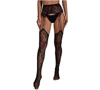 LKRSEEF Autofixant Guepiere Femme Ouvert Vintage Ensemble Dentelle Sexy Érotique Bas Grande Taille Collant Autofixant Collant Résille Transparente Femme Combinaison Nylon Livraison 24h