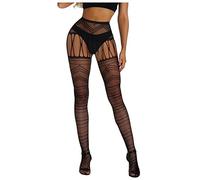LKRSEEF Autofixant Guepiere Femme Ouvert Vintage Ensemble Dentelle Sexy Érotique Bas Grande Taille Collant Autofixant Collant Résille Transparente Femme Combinaison Nylon Livraison 24h