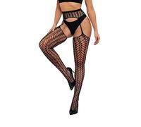 LKRSEEF Autofixant Guepiere Femme Ouvert Vintage Ensemble Dentelle Sexy Érotique Bas Grande Taille Collant Autofixant Collant Résille Transparente Femme Combinaison Nylon Livraison 24h