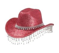 LKRSEEF Chapeau Cowboy Chapeaux Western Femme De Veste Country Haut Forme Homme Accessoire Déguisement Enfant Noir Hat Cowgirl En Feutre Cow Boy Sombrero