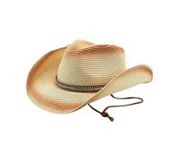 LKRSEEF Chapeau Cowboy Chapeaux Western Femme Hat Haut De Forme Homme Cowgirl Avec Détails Déguisement Blanc Accessoires Cow Boy Country Deguisement Noir Sombrero Mexicain Large Bord En Feutre