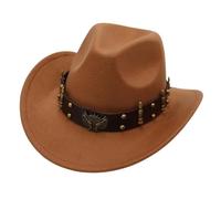 LKRSEEF Chapeau Cowboy En Feutre Femme Chapeaux Western Homme De Cow Boy Large Bord Enfant Country Mexicain Rose Noir Déguisement Blanc Accessoires Cowgirl