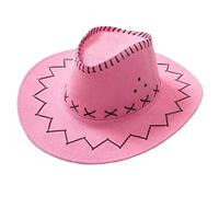 LKRSEEF Chapeau Cowboy Femme Country Western Sombrero Chapeaux Enfant Déguisement Accessoire Cowgirl Avec Détails De Large Bord Cow Boy Homme En Feutre Accessoires