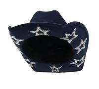 LKRSEEF Chapeau Cowboy Homme Noir Country Western Accessoire De Cowgirl Femme Enfant Cow Boy Déguisement Hat Mexicain En Feutre Large Bord