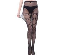LKRSEEF Collant Femme Fantaisie Grande Taille Noir Transparent Motif Paillette Hiver Chair Rouge Bas Ventre Plat Collants Sexy Dentelle