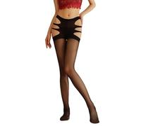 LKRSEEF Collant Femme Fantaisie Noir Paillette Plumetis Grande Taille Ventre Plat Effet Chaussette Motif Rayé Collants Fete Marron Resistant Qui Ne File Pas Hiver