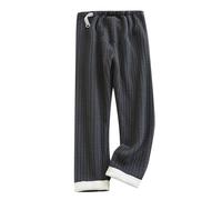 LKRSEEF Intérieur Pantalon Pyjama Femme Hiver Chaud Chic Jogging Long en Peluche Polaire Molleton Bas De Pyjama Ample Pilou Pilou Noel Flanelle Ado Vêtements De Nuit Élastique D27