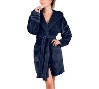 LKRSEEF Robe De Chambre Femme Polaire Peignoir Chaude avec Boutons Long Chaud Boutonnée Doux Coton Longue Grande Taille Bain Eponge
