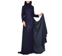 LKRSEEF Robe Longue Femme Soiree Chic Et Elegant De Soirée pour Mariage Invité Fendue Sexy Short Verte Demoiselle Rose Invitée Bleu Roi Cocktail Multiposition Princesse