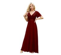 LKRSEEF Robe Longue Femme Soiree Multiposition Sexy Short Chic Et Elegante De Bal Robes Soirée pour Mariage Dorée Cérémonie Demoiselle Fendue Taille Empire Beige Verte