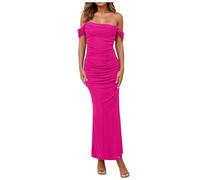 LKRSEEF Robe Terracotta Bleu Clair Chic pour Mariage Soiree Femme Et Elegante Invitée Demoiselle Verte Longue Moulante De Soirée Fendue Roi Elegant Sexy Short Vert Sauge Robes