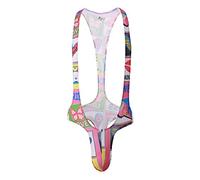 LKRSEEF Sexy Hot Body Homme Moulant Jockstrap Costume Borat Transparent Bite Mankini Drole Deguisement Moine Slip Érotique Noel Coquin Sado-MASO Boxer Mon Compte