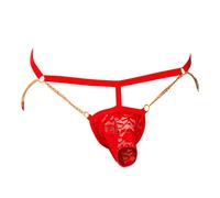 LKRSEEF Sexy Hot Jockstrap Homme Adulte Chic Corset Bondage Crossdresser Bretelle Erotique Lingerie Transparent Slip Mini Tenue Travesti Dentelle Cosplay sous Vetement Coquin Shorty Mon Compte