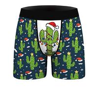 LKRSEEF Sport Calecon Homme Coton Rigolo Dessous Doux Noel Microfibre Boxer Pas Cher sous-Vêtements Confortable Shorty Fibre De Bambou Cadeau Noel