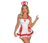 LKRSEEF Tenue Infirmiere Coquine Hot Costume Adulte Hot Hard Ecoliere French Ensemble Jeu Coquin Érotique Lingerie Party Pute Tablier Unique Robe Ouverte Femme Outfit Ménage Livraison Demain