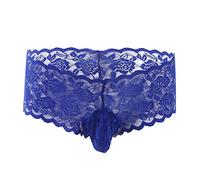 LKRSEEF Travesti String Gay Erotique Sexy Hot Bondage Coquin Corset Cosplay Lingerie Bretelle sous Vetement Mini Slip Transparent Sissy Chic Tenue Dentelle Jockstrap Cadeau Noel Homme