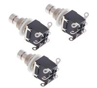 LKRXW 3Pièces DPDT 6 Broches Interrupteur pour Pédale D'effet Guitare Stomp True Bypass Commutateur au Pied Bouton Poussoir Momentané Guitare Effets AC 250V/3A 125V/6A