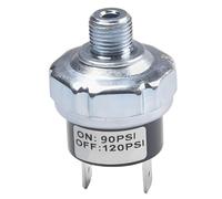 LKRXW Interrupteur de Pression pour Compresseurs d'air 90-120 Psi Pressostat de Compresseur Air 1/8" NPT Pressostats de Commande Valve Pompe Automatique DC 12V 24V AC 110V 220V