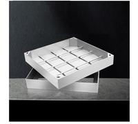 LKSGJSNB Couvercle de Bassin d'égout encastré, Couvercle de Fosse septique encastré avec Cadre, Couvercle de Regard Invisible en Acier Inoxydable 304(8cm,80 * 80cm/31.5 * 31.5in)