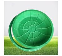 LKSGJSNB Couvercle de Fosse septique avec Base, Couvercle de Regard et Cadre en résine Invisible, Couvercle de Regard en Plastique(A100*100CM/39.4 * 39.4IN)