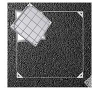 LKSGJSNB Couvercle de Fosse septique carré encastré Invisible avec poignée rétractable, Couvercle de Regard Invisible en Acier Inoxydable(8cm,50 * 50cm/19.6 * 19.6in)